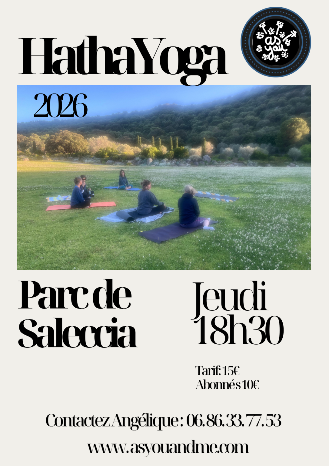 Yoga du soir en plein air